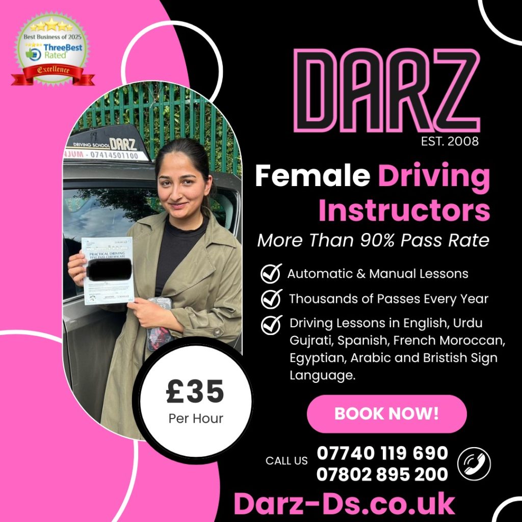 urdu Female driving instructor Farnworth