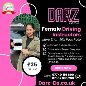 Urdu Female driving instructor Bolton