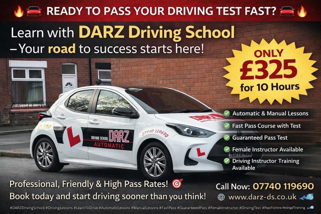 automatic driving lesson bolton